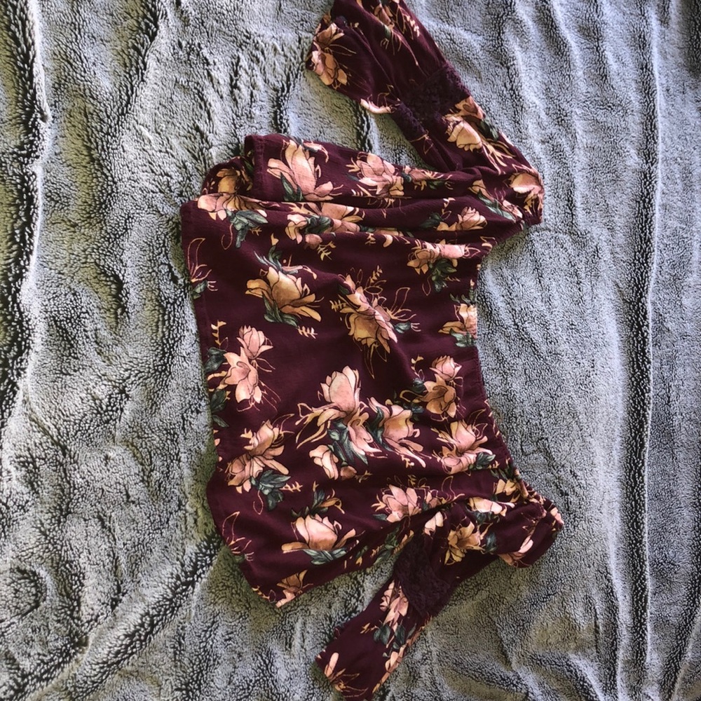 Off the shoulder floral top